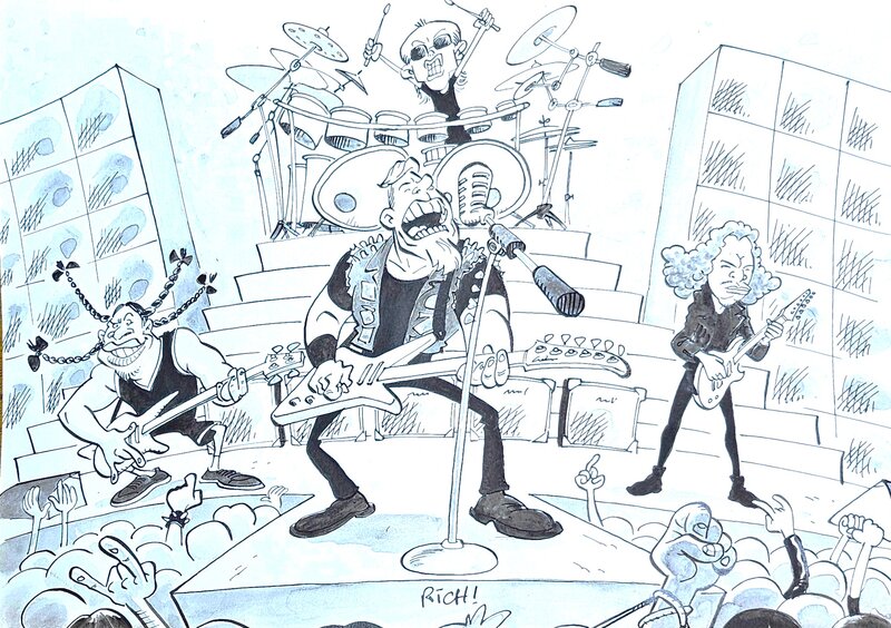 Metallica par Richard Di Martino - Illustration originale