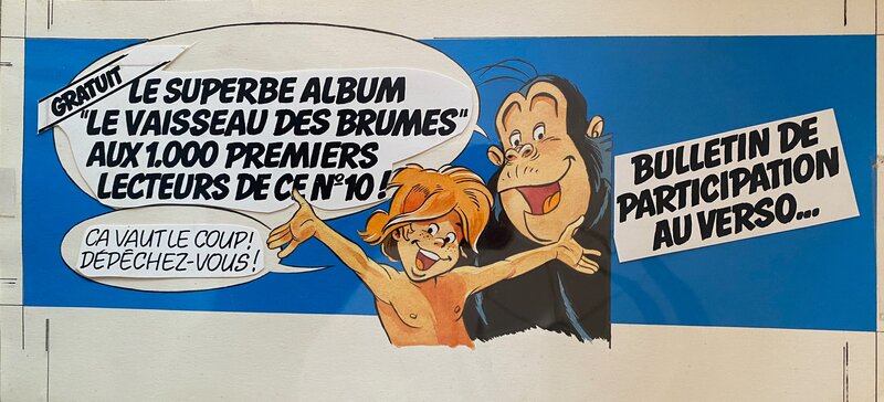 Mazel, illustration originale, bandeau publicitaire 