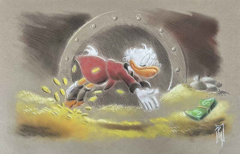 Paolo Mottura Scrooge McDuck - Illustration originale