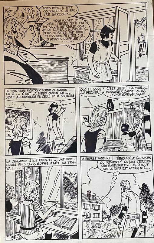 Raymond Reding, planche originale, Vincent Larcher. - Comic Strip