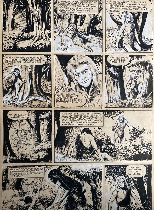Sirius, planche originale, les Timour, 