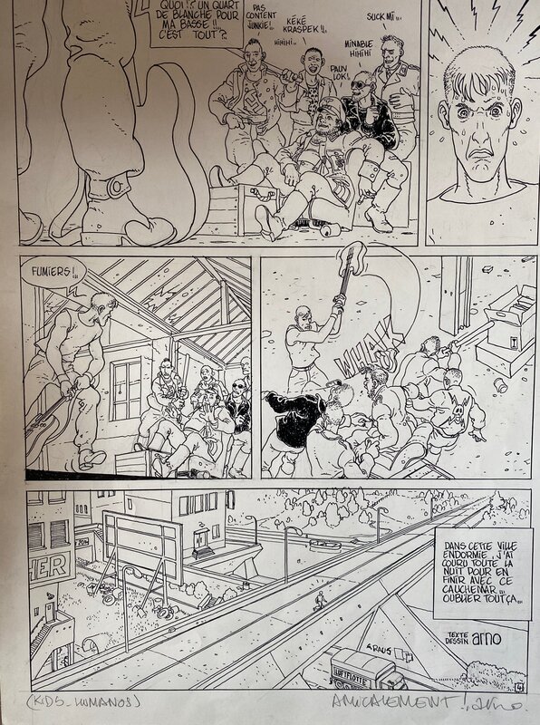 Arno, planche originale, Kids. - Comic Strip