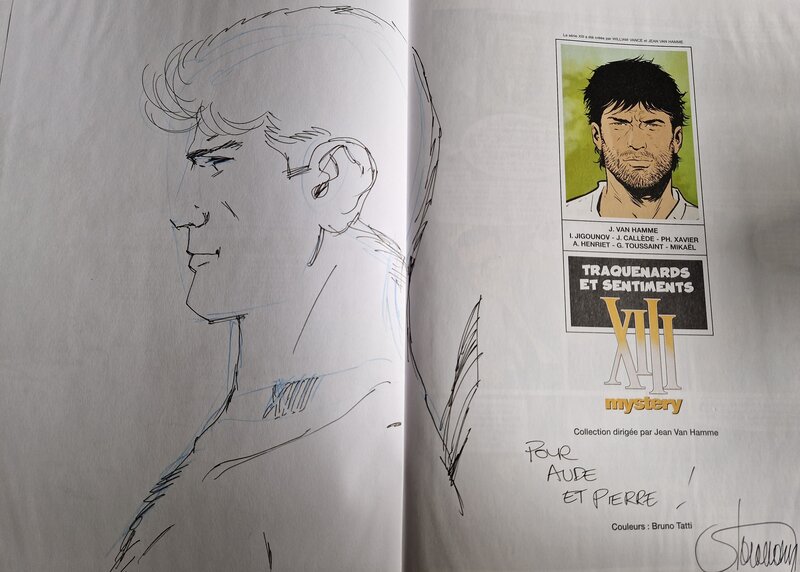 Dédicace de Toussaint dans XIII Mystery tome 14 - Sketch