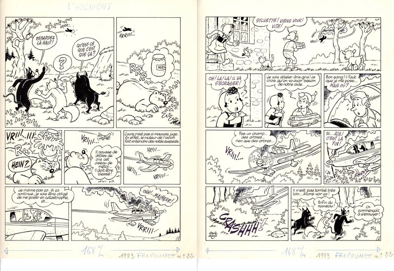 Claude Dubois, Sylvain et Sylvette - L'accident - Comic Strip