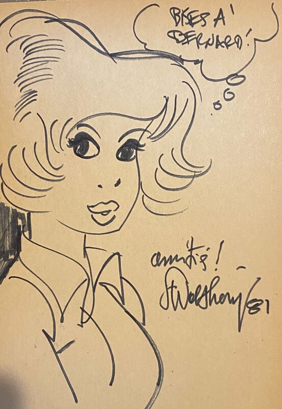 François Walthéry, illustration originale, 
