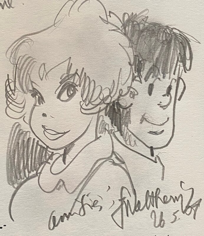 François Walthéry, illustration originale, Natacha et Walter, 