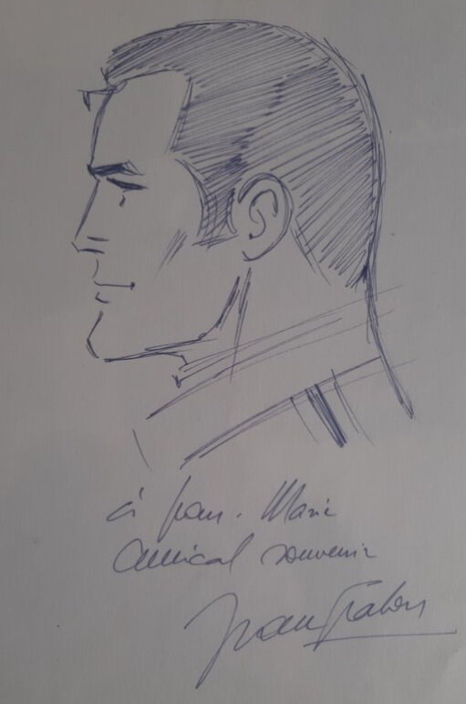 Jean Graton, illustration originale, Michel Vaillant. - Sketch