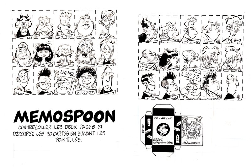 Simon Léturgie, Spoon & White, mémospoon - Illustration originale
