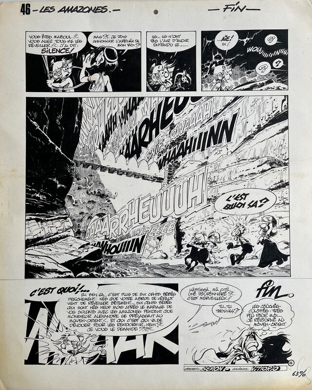 Pierre Seron, Planche 46 de FIN - les Centaures tome 4 Les Amazones - Planche originale