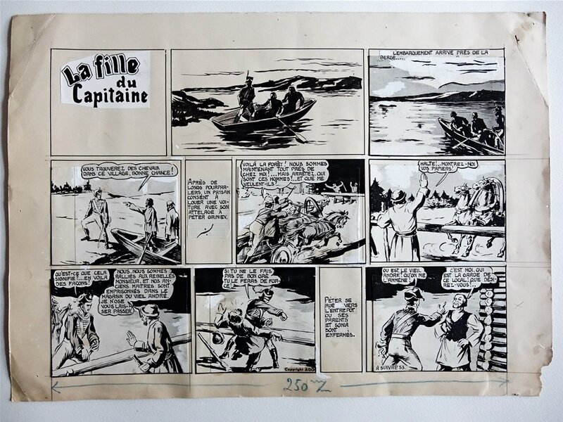 Propagande Régime de Vichy 1940, La fille du capitaine - Comic Strip