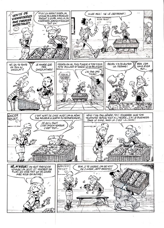 For sale - Simon Léturgie, Les profs, gag boulanger - Comic Strip