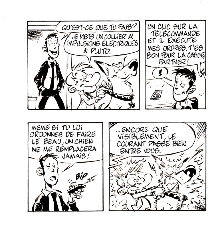 Simon Léturgie, Spoon & White, gag chien - Comic Strip