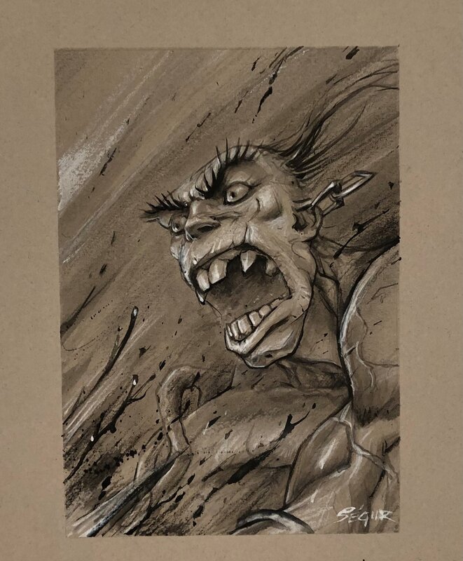 Thierry Ségur, Morkaï l'akeï - Légendes des Contrées Oubliées - Original Illustration