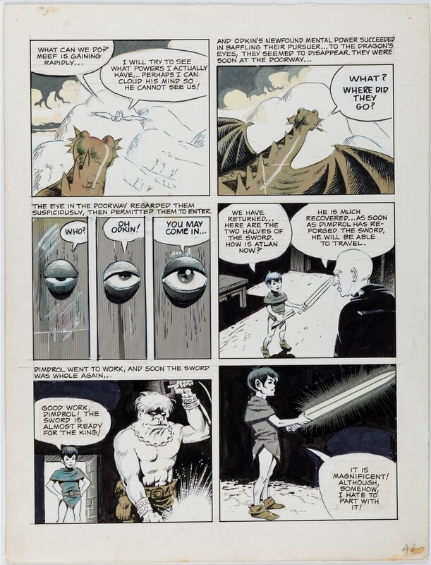 Wally Wood, Odkin, Son of Odkin, page 42 - Œuvre originale