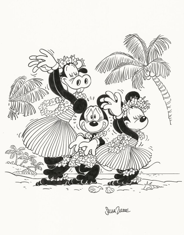 Silvia Ziche, Topolino #3064 cover - Original Illustration