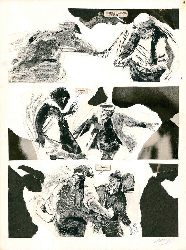 Alberto Breccia, Un tal Daneri: El duelo, page 4 - Planche originale