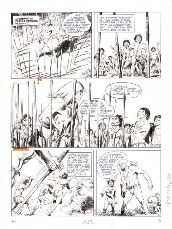 Rahan par André Chéret - Planche originale