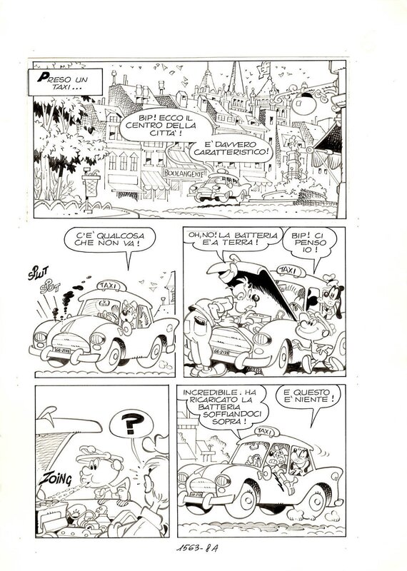 Topolino #1563 par Massimo De Vita - Illustration originale