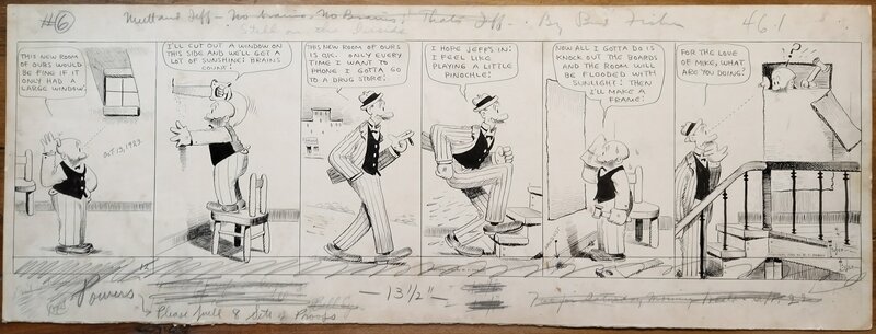Bud Fisher, Mutt & Jeff daily 1923 - Comic Strip