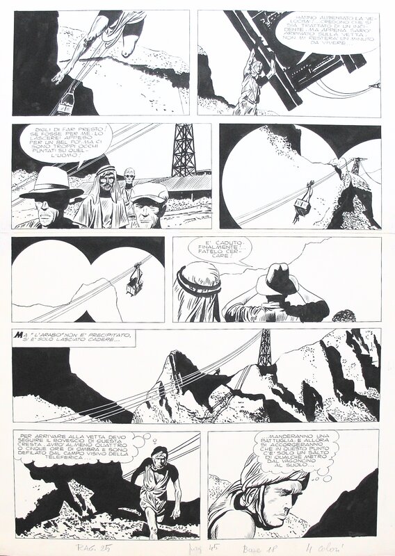Attilio Micheluzzi, Johnny Focus - Il Popolo della Montagna - Illustration originale