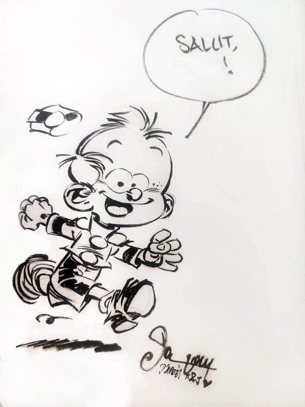 Petit Spirou par Dan (Verlinden) - Dédicace