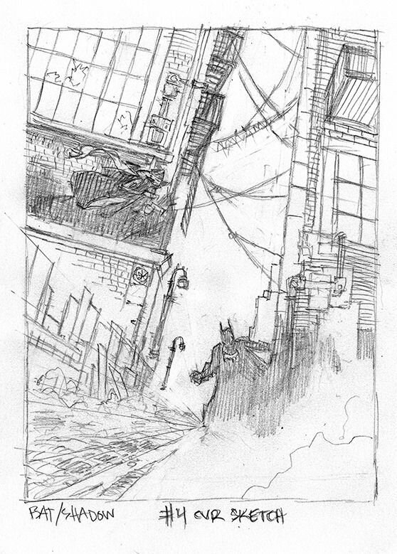 Tim Sale, Batman Shadow Cover Prelim - Original Cover