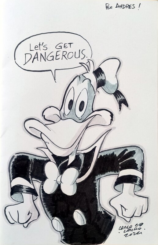 Carlo Lauro, Darkwing Duck X Donald Duck - Sketch