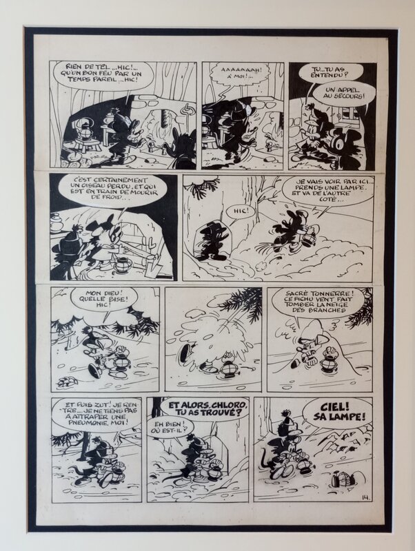 Raymond Macherot, Un cri au milieu de l'hiver - Comic Strip