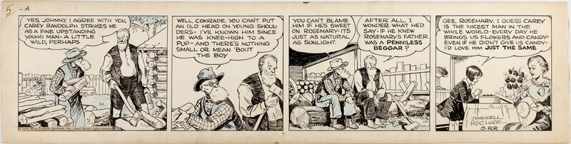 Darrell McClure, Little Annie Rooney daily 1935 - Planche originale