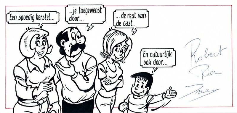 De Familie Kiekeboe par Merho - Illustration originale