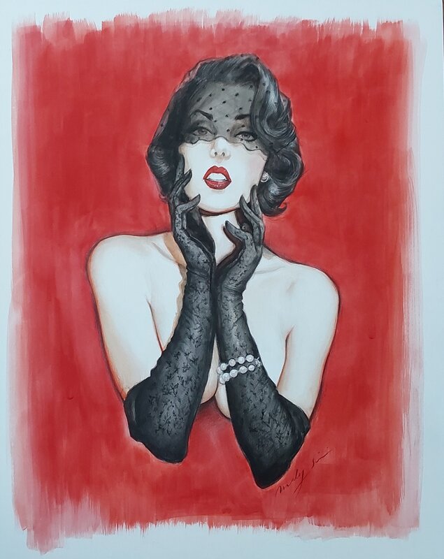 Pin-Up par Maly Siri - Illustration originale