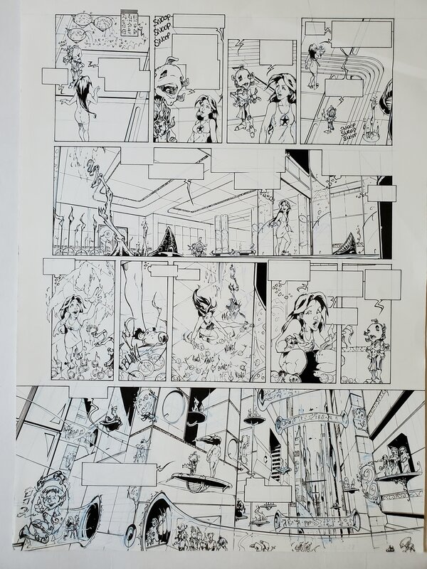 Louis, TESSA  AGENT INTERGALACTIQUE   T1 SIDERAL KILLER - Planche originale