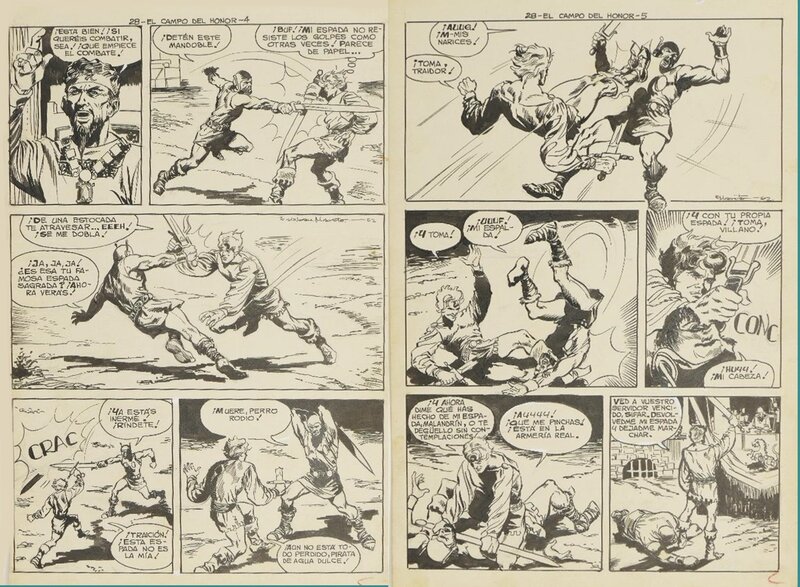 Esteban Maroto, NIKOS le Prince de Rhodes - Planche originale
