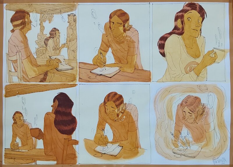 Portugal par Cyril Pedrosa - Planche originale