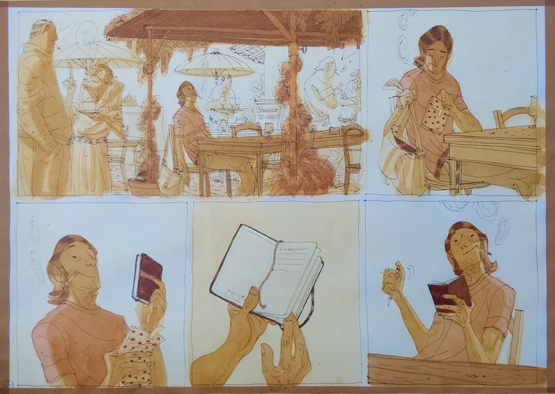 Portugual par Cyril Pedrosa - Planche originale