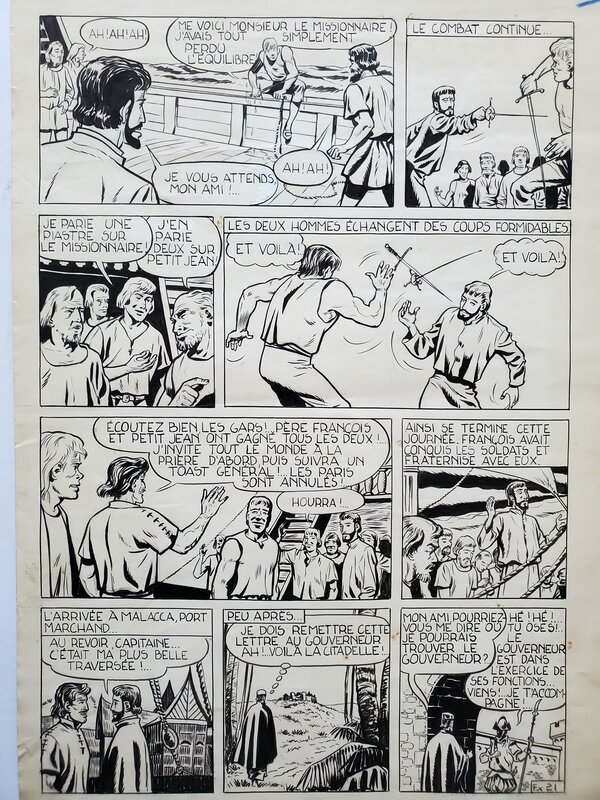 Dino Attanasio, CONQUERANT DE L'ASIE - Planche originale