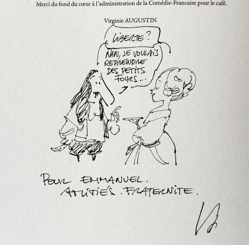 Virginie Augustin, Une histoire de la Comédie-Française 2025Mar27 - Dédicace