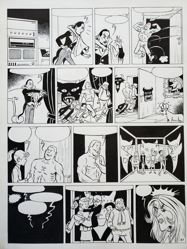 François Craenhals, LES 4 AS   T20 LES 4 AS ET LE CHÂTEAU MALEFIQUE - Comic Strip