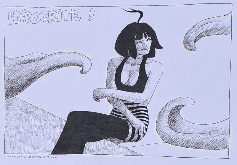 Hypocrite ! by Stéphane Dubois - Original Illustration