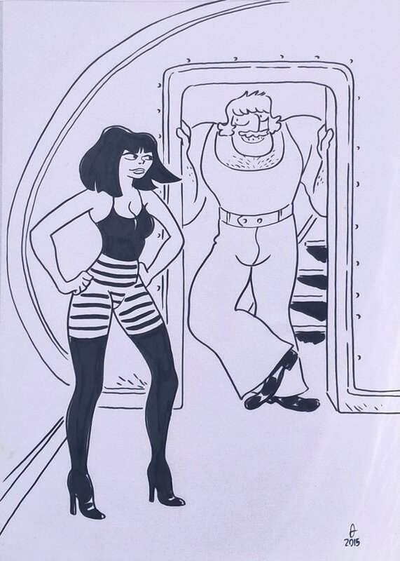 Melvin y Hypocrita par Artur Laperla - Illustration originale