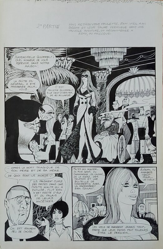Paulette par Georges Pichard - Planche originale
