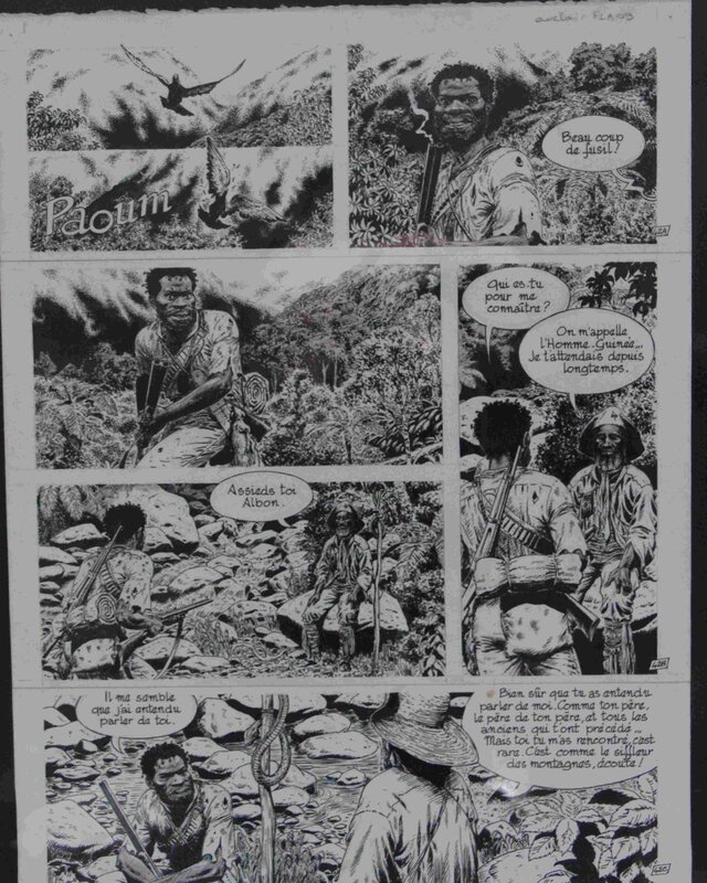 Claude Auclair, Le sang du flamboyant - Comic Strip