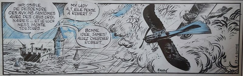 Jean-Claude Forest, Hypocrite et le Monstre du Loch Ness - Planche originale