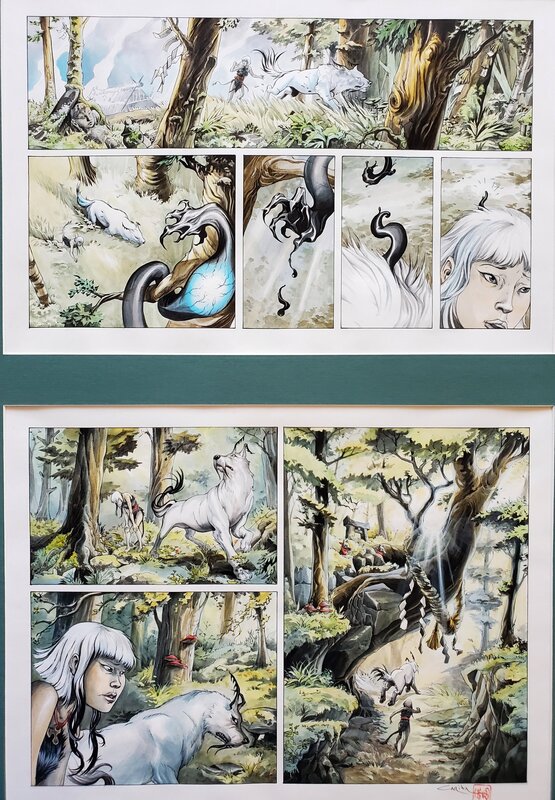 Carita Lupattelli, IZUNAS   T1 KAMIGAKUSHI    couleur directe - Planche originale