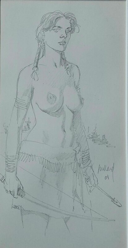 André Juillard, Ariane, Plume aux vents - Illustration originale