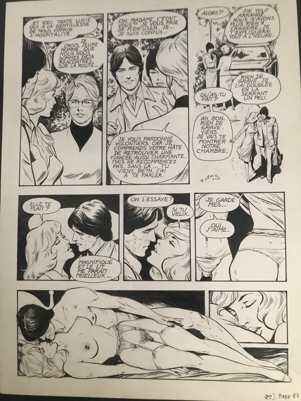 Levis (Sidobre) - Liz et Beth T4 p 27 - Planche originale