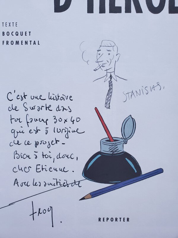 Stanislas, Jean-Luc Fromental, LES AVENTURES D'HERGE - Dédicace