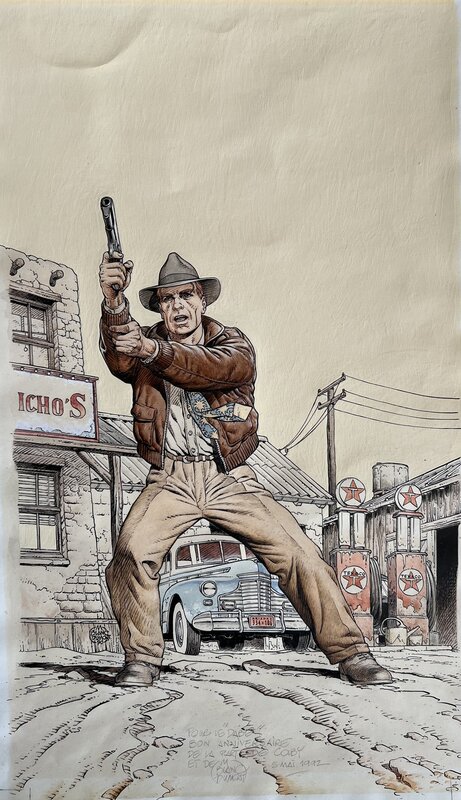 En vente - Michel Blanc-Dumont, Preliminary cover voor Colby # 1 - Planche originale
