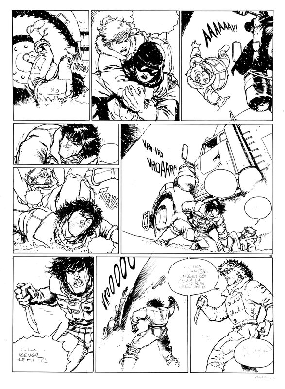 En vente - Enrico Marini, Thierry Smolderen, GIPSY - album Les Feux de Sibérie (1994) - planche 26 - Planche originale