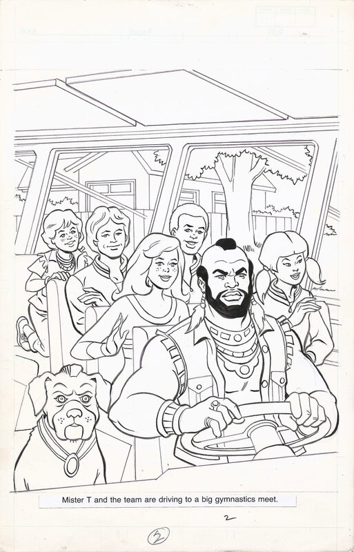Jim Mooney, Stan Goldberg, Denise Yuspeh, Mr. T Fight Fair | Marvel Ruby-Spears | The A-Team - Illustration originale